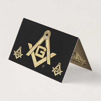 Cartão De Visita Masonic Ouro Rush