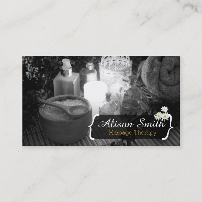Cartão De Visita Massage Therapy / Spa / Health (Frente)