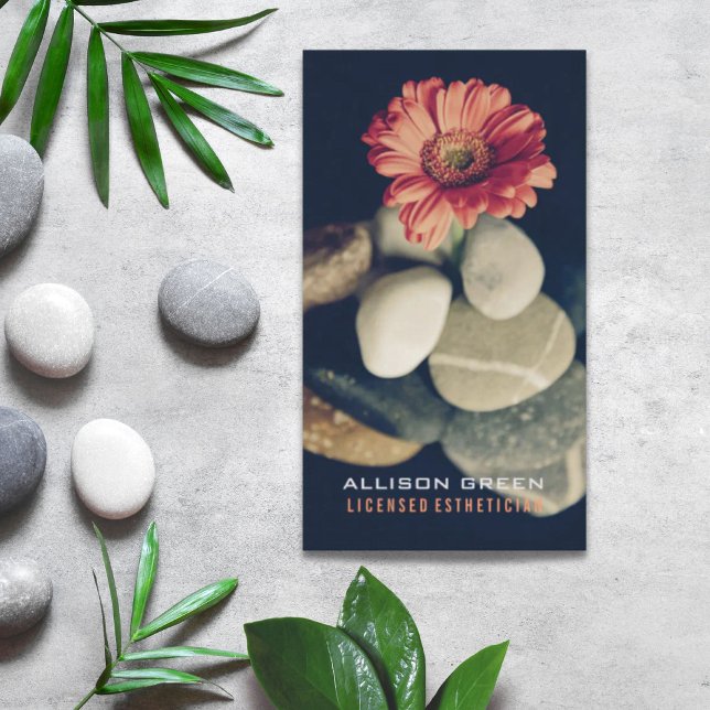 Cartão De Visita Massagem Aromatheria Beauty Salon Esthetician (Massage Aromatherapy Salon E S T H E T I C I A N Business Card)