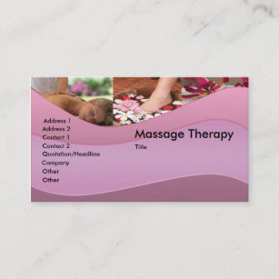 Cartão De Visita Massagem/cartão de visita do abrandamento