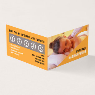 Cartão De Visita Massagem de Recaxamento, Terapista de Massagem, Le