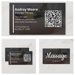 Cartão De Visita Massagem dos profissionais de saúde da Reiki