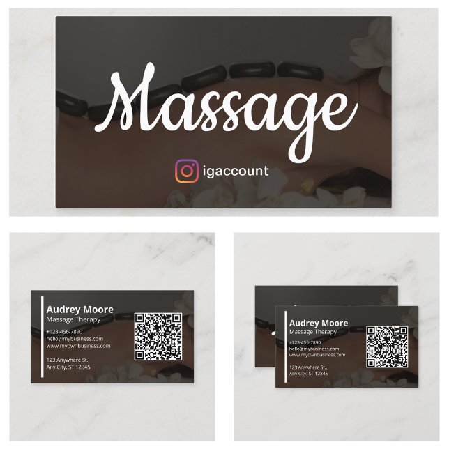 Cartão De Visita Massagem Holística Reiki Reflexology Chiropractic (Massage Holistic Reiki Reflexology Chiropractic Business Card
)