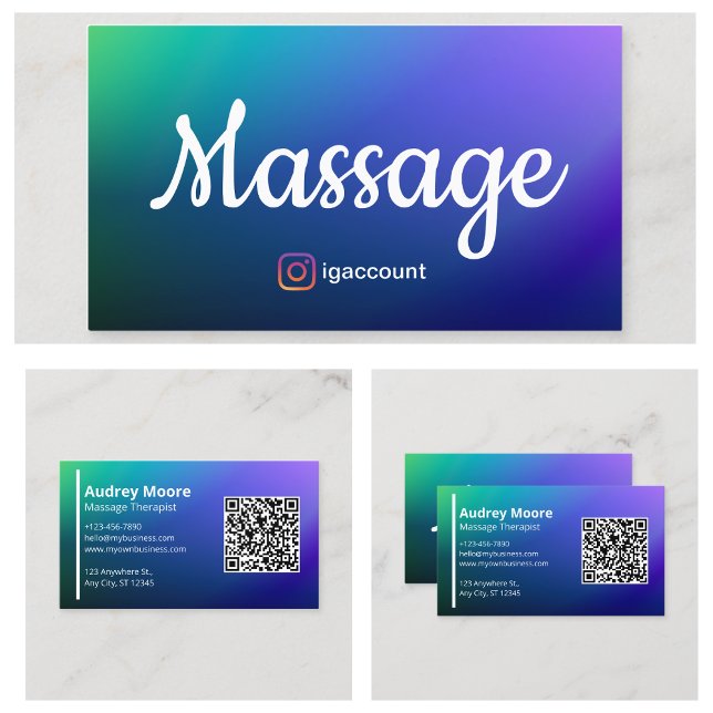 Cartão De Visita Massagem profissional de Chiropractic Reiki crio (Create Professional Chiropractic Reiki Massage Business Card
)