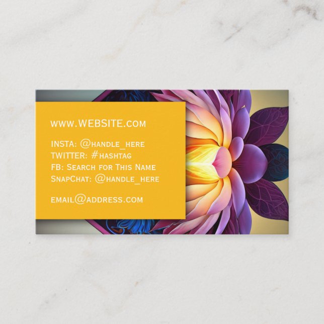 Cartão De Visita Massagem Spa Salon Unhas Professional (Frente)