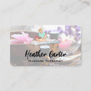 Cartão De Visita Massagem Spa Saúde
