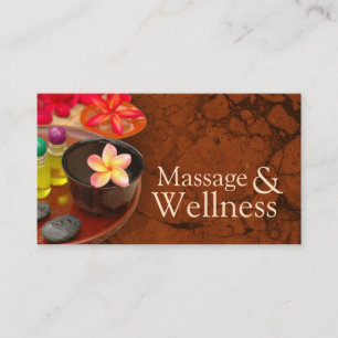 Cartão De Visita Massagem Terapêutica Corpo Bem-Estar Óleos Essen