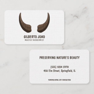 Cartão De Visita Master Taxidermist