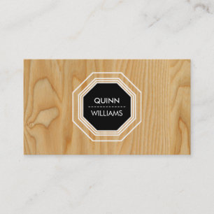 Cartão De Visita Mata geométrica do octogon simples MODERN ICON LOG