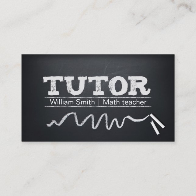 Cartão De Visita Math Tutor / Any Tutor (Frente)
