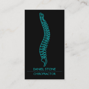 Cartão De Visita Matriz backbone do Chiropracator Na moda
