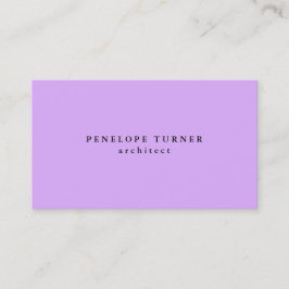 Cartão De Visita Mauve Mallow Pink Professional minimalista da Tend
