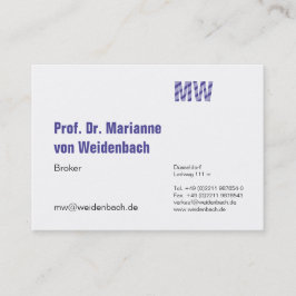 Cartão De Visita Maximamente elegante em grande parte