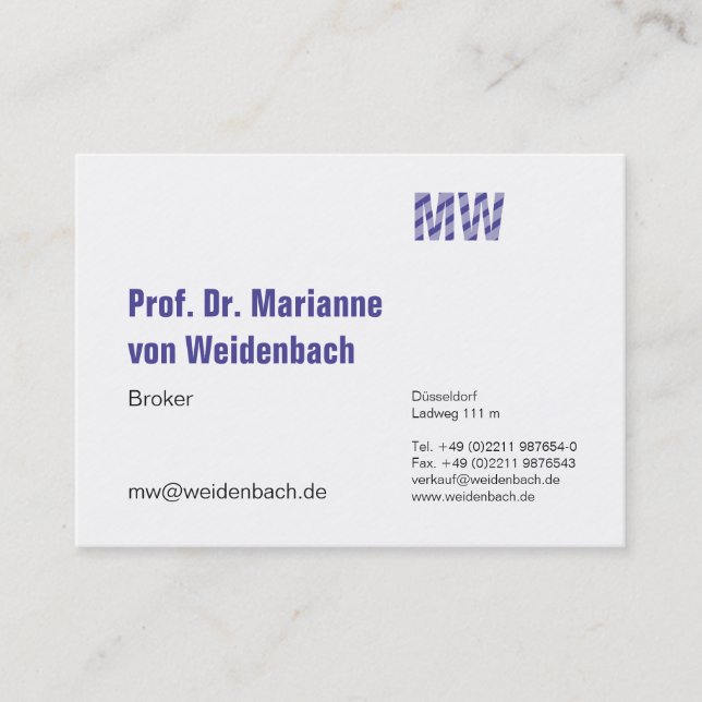 Cartão De Visita Maximamente elegante em grande parte (Frente)