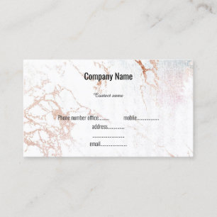 CARTÃO DE VISITA MÁXIMO DOURADO ROSE BRANCO