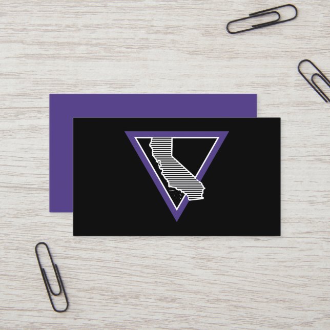 Cartão De Visita mcm triangle california (Frente/Verso In Situ)