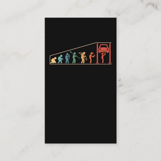 Cartão De Visita Mecânica de Automóveis Evolutiva (Frente)