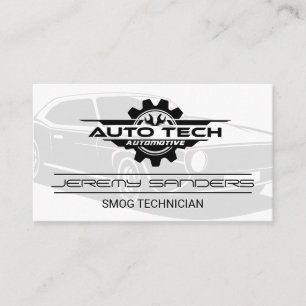 Cartão De Visita Mecânica de tecnologia automática   Serviços de re