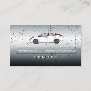 Cartão De Visita Mecânica Logotipo de reparo automático Autom