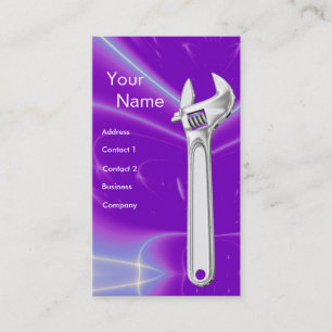 CARTÃO DE VISITA MECÂNICAS METÁLICAS WRENCH, MOLHOS