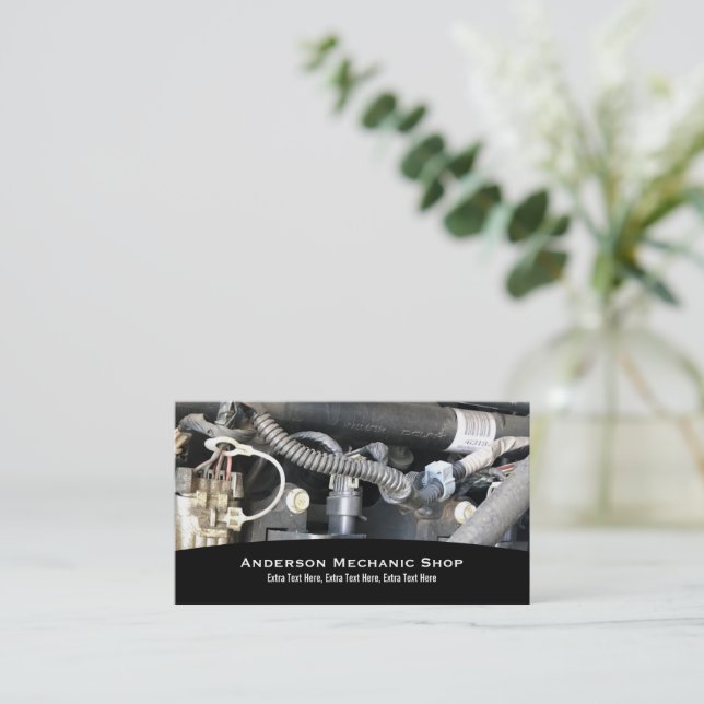 Cartão de visita Mecânico (Em pé/Frente)