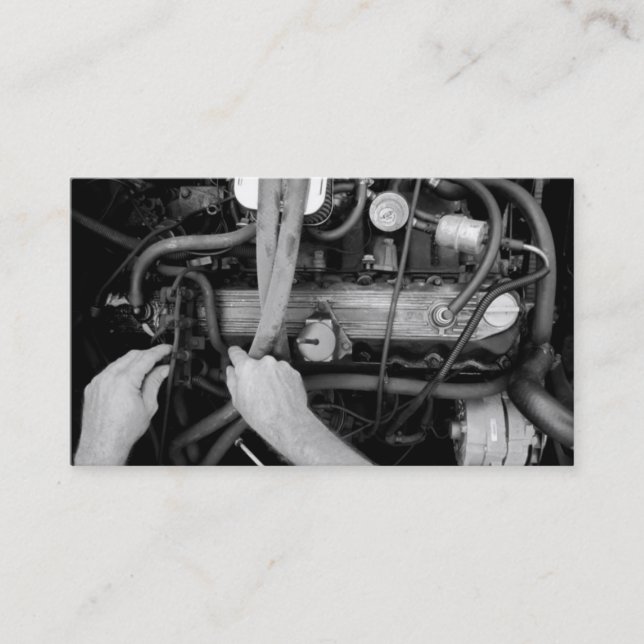 Cartão de visita Mecânico automático (Frente)