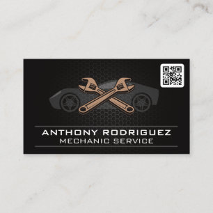 Cartão De Visita Mecânico automático Motoveleiras Código QR