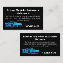 Mecânico Automotriz espanhol inglês