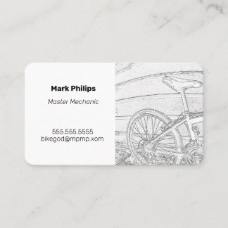 Cartão De Visita Mecânico de bicicleta/Compro/Cartão de visita de v