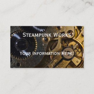Cartão De Visita Mecanismo de Vigilância Steampunk