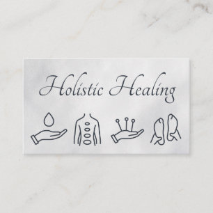 Cartão De Visita Medicina Holística  Massagem de Acupunctura