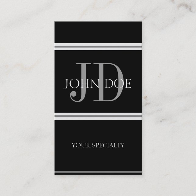 Cartão De Visita Médico B/B vertical (Frente)