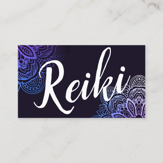 Cartão De Visita Médico/Cartão de visita de instrutor de Usui Reiki (Frente)