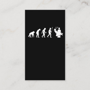 Cartão De Visita médico de evolução do dentista com médico de dente