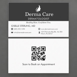 Cartão de Visita Médico Dermatologista Código QR