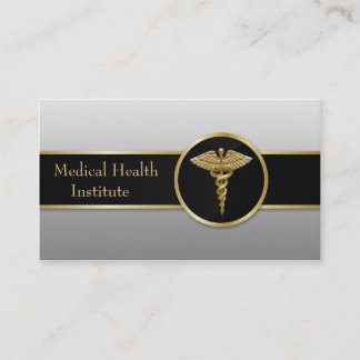 Cartão de visita médico do Caduceus