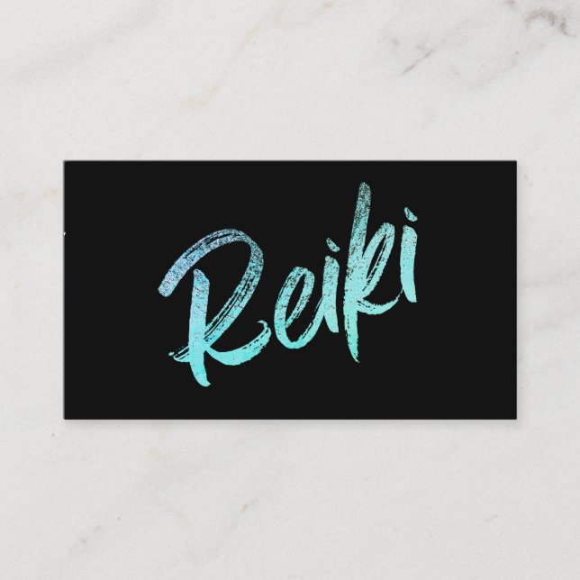 Cartão De Visita *~* Médico do Reiki com Reabilitação de Energia (Frente)