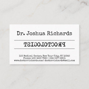 Cartão De Visita Médico engraçado, personalizável