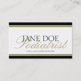 Cartão De Visita Médico MD Dourado - Letterhead Disponível -