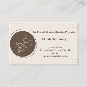 Cartão De Visita Médico/Médico Chinês Tradicional