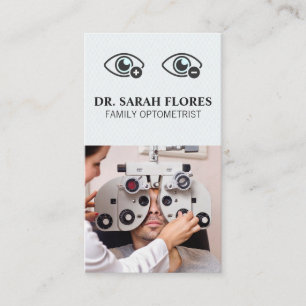 Cartão De Visita Médico Optometrista Equipamento De Phoropter
