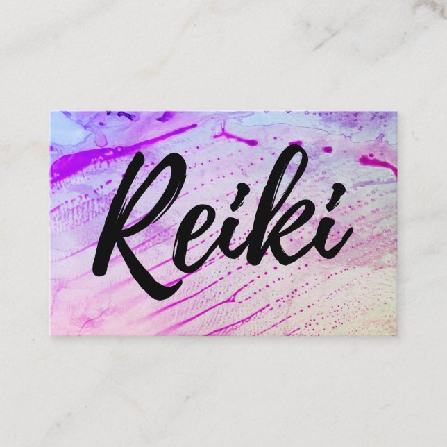 Cartão De Visita *~* Médico Reiki Master Energy Healer (Frente)