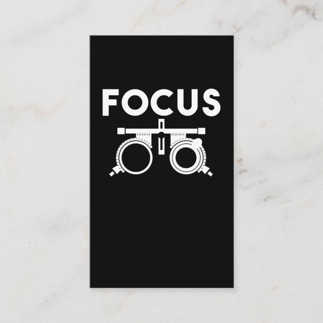 Cartão De Visita Médicos Humoram Ópticos Engraçados (Frente)