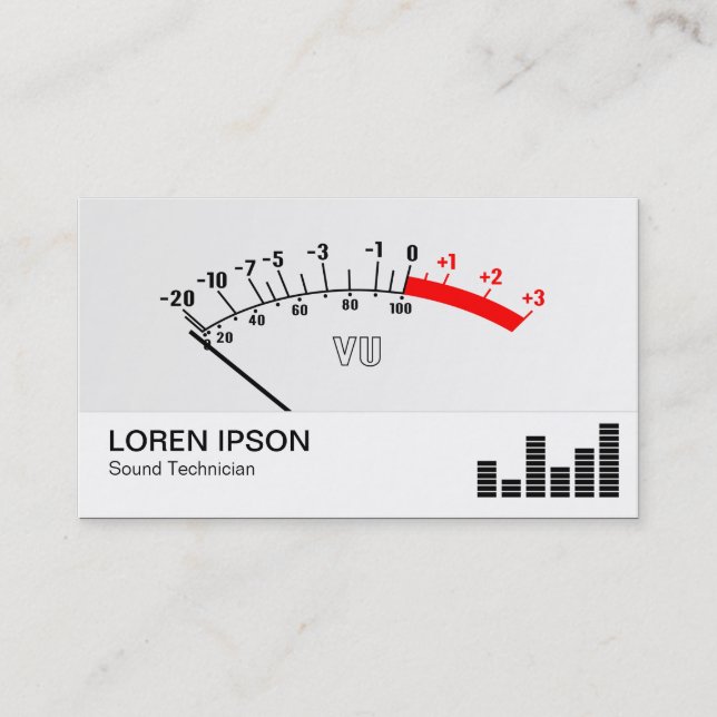 Cartão De Visita Medidor de VU 01 (Frente)