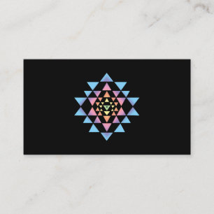 Cartão De Visita Meditação budista Shri Yantra Ze de Geometria Sagr