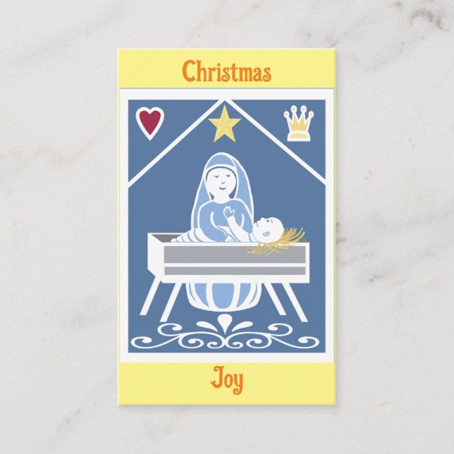 Cartão De Visita Meditação de Natal do Rei dos Reis (Frente)