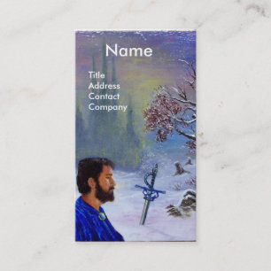 Cartão De Visita MEDITAÇÃO DE UM Monograma noturno