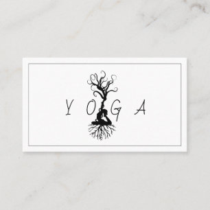 Cartão De Visita Meditação do bem-estar de saúde de Yoga