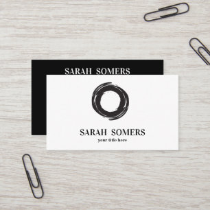 Cartão De Visita Meditação do Círculo Zen Espiritual