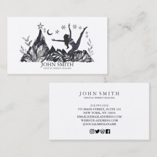 Cartão De Visita Meditação espiritual do Crystal Energy Healer Chak